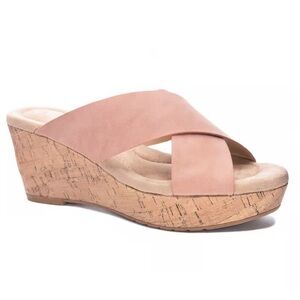 CL by LAUNDRY Blush Dream Day Casual Wedge, Size 8.5